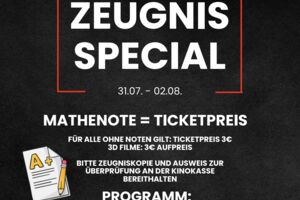 Zeugnis Special im Kino